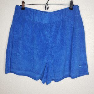 Juicy Couture Women's Royal Blue Terrycloth Shorts Sz 2X